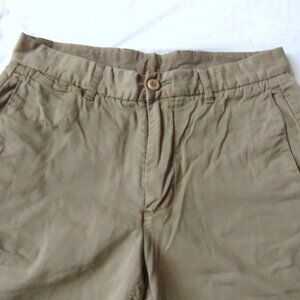 INDIGO PALMS Chinos Men 100% Cotton 4 Pocket Pants Size 32/34 Khaki